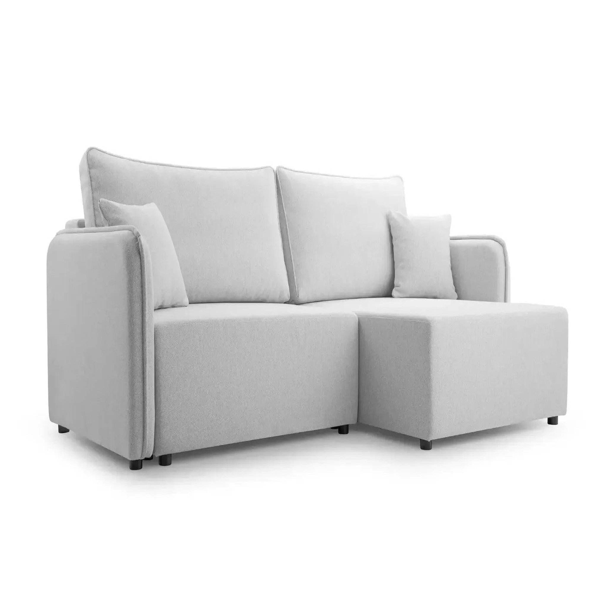 Voir la diapositive 6 : CASANOVA PARIS Bonnie - canapé d'angle convertible tissu lisse