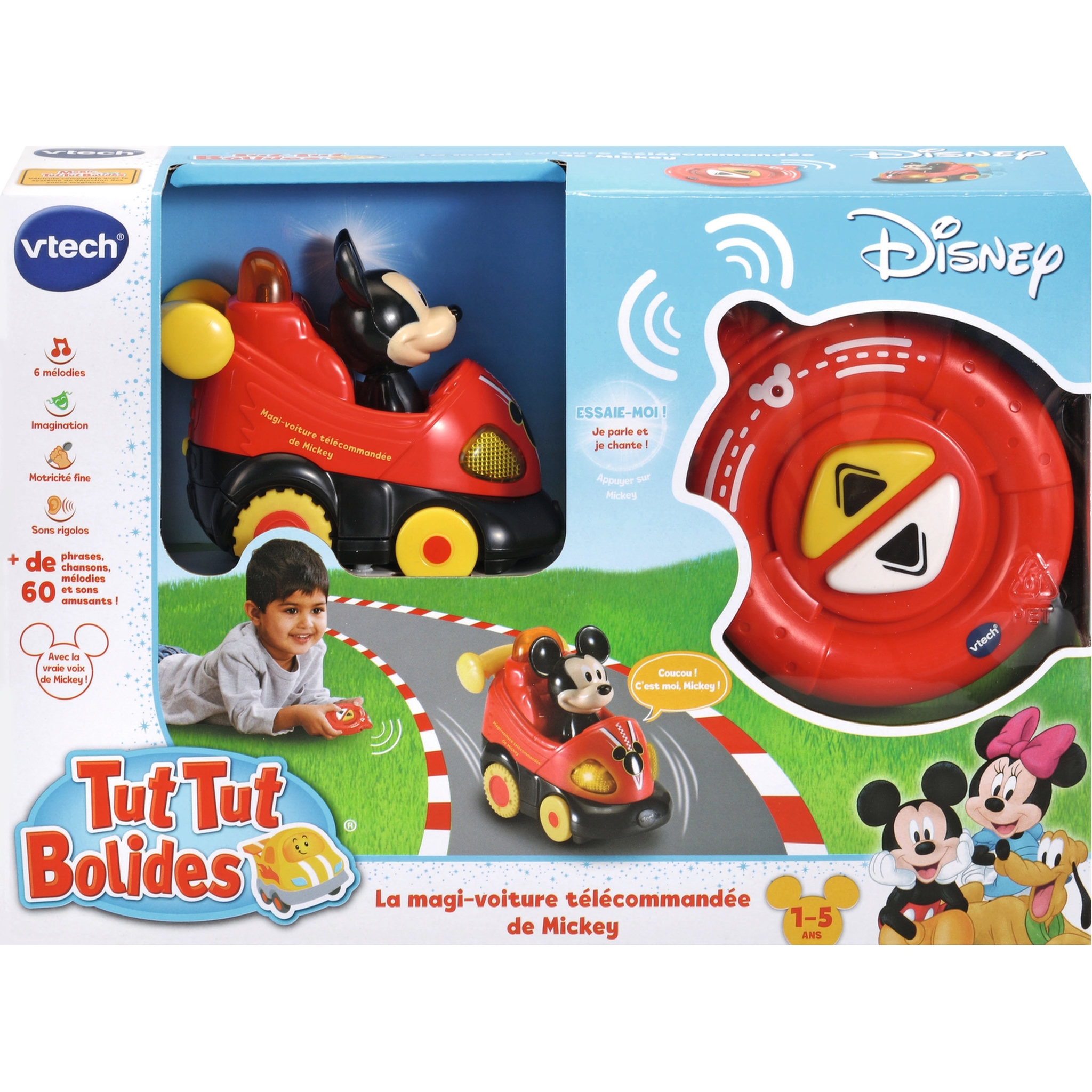 Voir la diapositive 4 : VTECH Tut Tut Bolides - La magi-voiture télécommandée de Mickey 