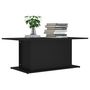 Voir la diapositive 3 : VIDAXL Table basse noir 102x55,5x40 cm bois d'ingenierie
