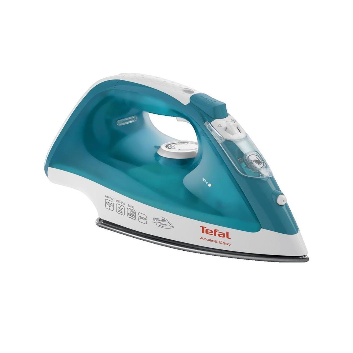 TEFAL Fer à repasser Tefal FV153 turquoise avec semelle céramique