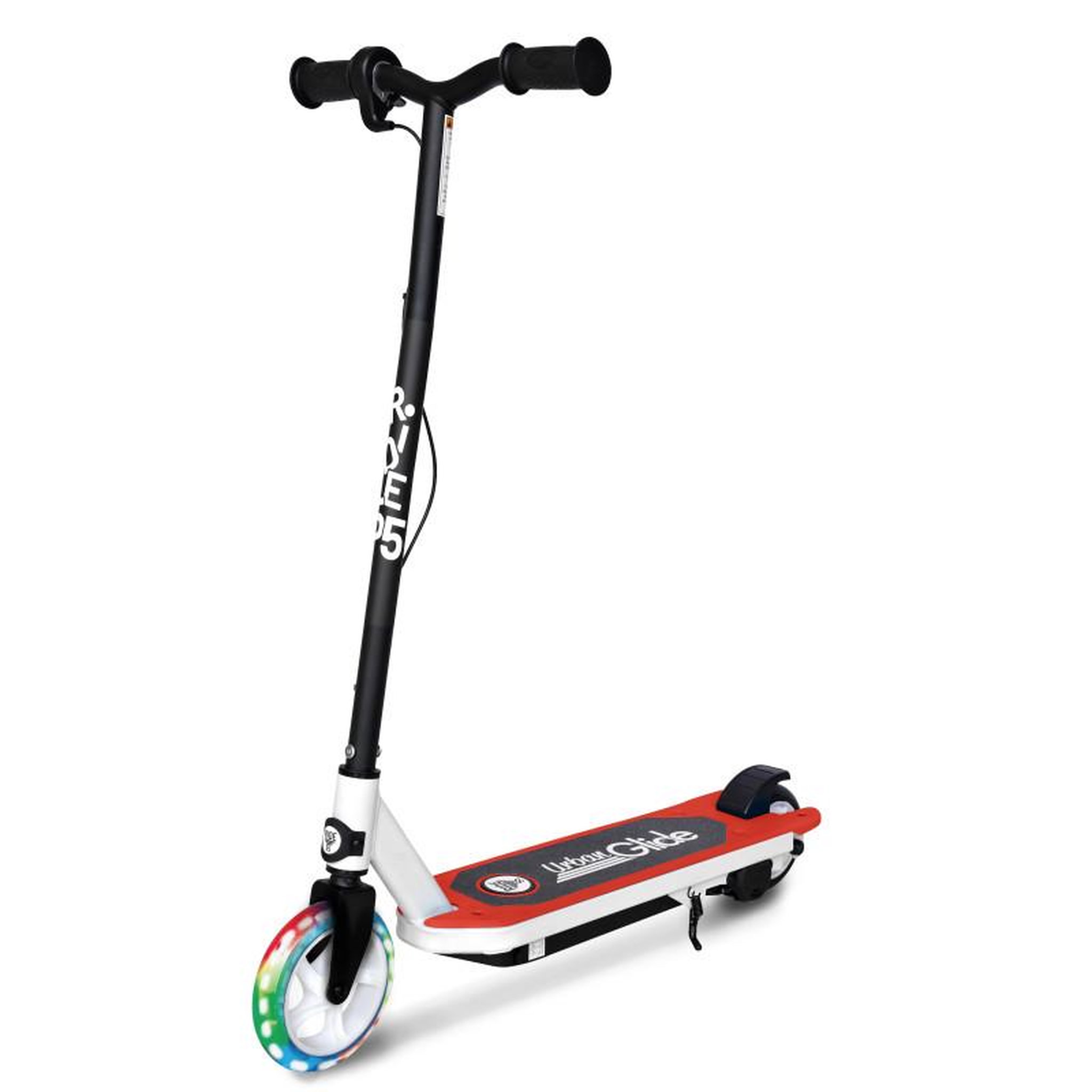 Voir la diapositive 5 : URBANGLIDE Trottinette électrique enfant ride 55 rouge – moteur 30w - 10 km/h - autonomie jusqu'a 40 min - 3-8 ans