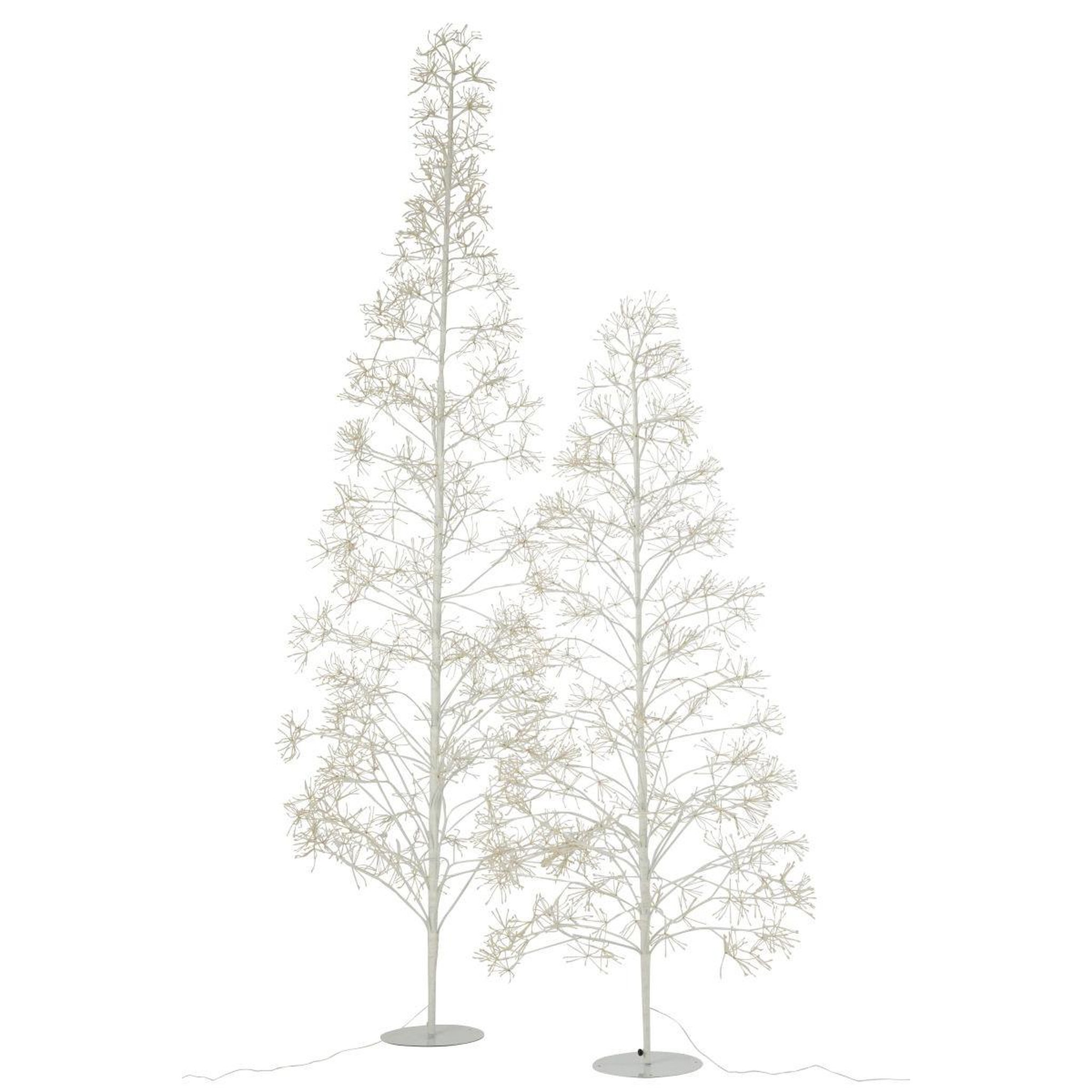 Voir la diapositive 6 : J-LINE Sapin en métal 2700 led  howard  210cm blanc