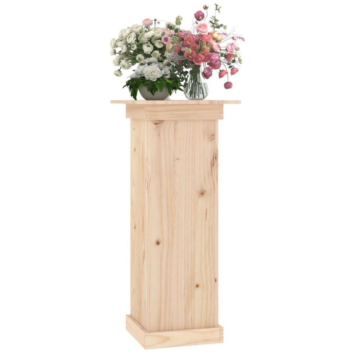 VIDAXL Support a fleurs 40x40x90 cm Bois de pin solide