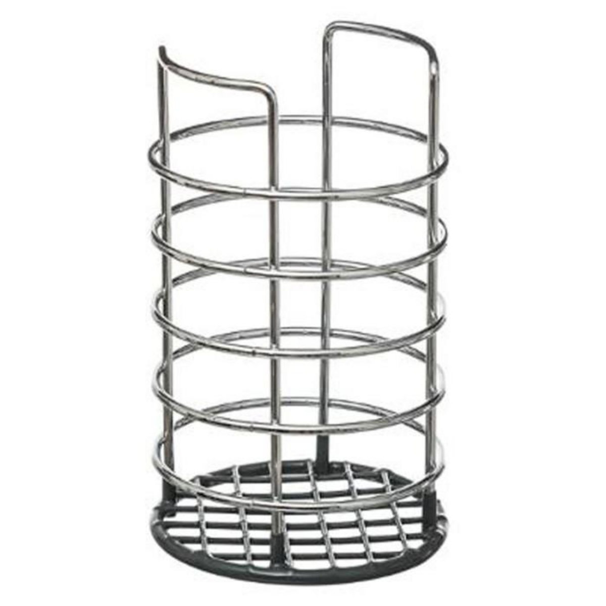 FIVE Pot Range Couverts Métal  Chromé  Gris