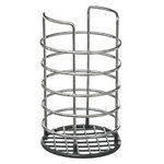 FIVE Pot Range Couverts Métal  Chromé  Gris