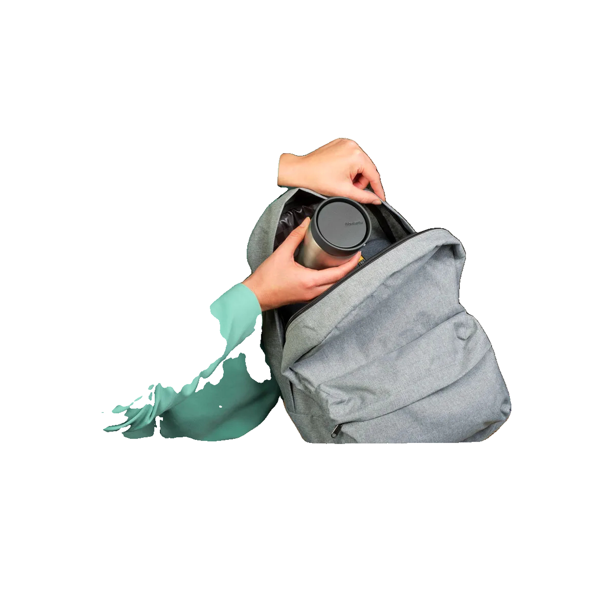 Voir la diapositive 6 : BRABANTIA Mug Brabantia make & take 0.2L gris foncé