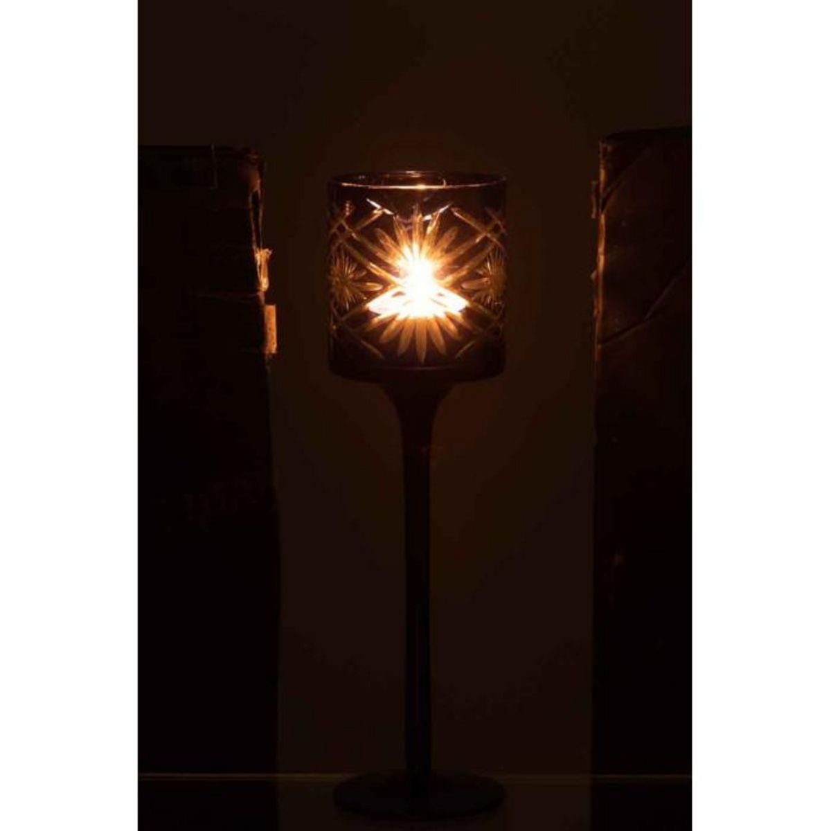 Paris Prix Photophore sur Pied Déco  Santorini  25cm Bleu