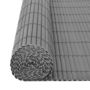Voir la diapositive 5 : VIDAXL Cloture de jardin Double face PVC 90 x 500 cm Gris