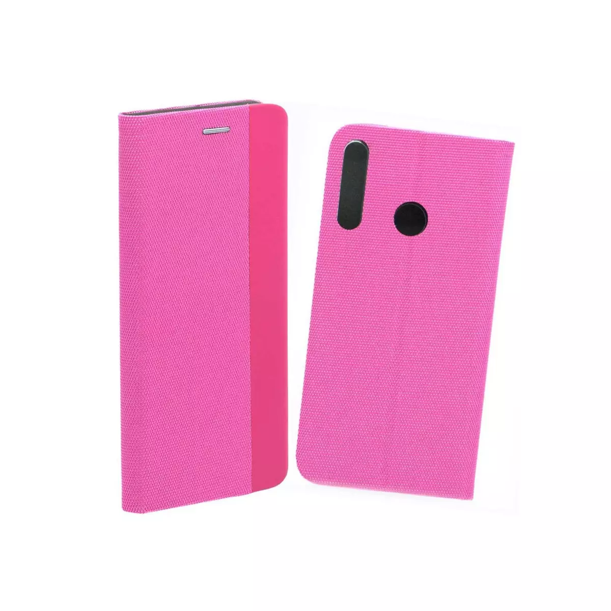 amahousse Housse Huawei P40 Lite E/ Honor 9C/ Y7p folio tissu rose aimanté Sensitive