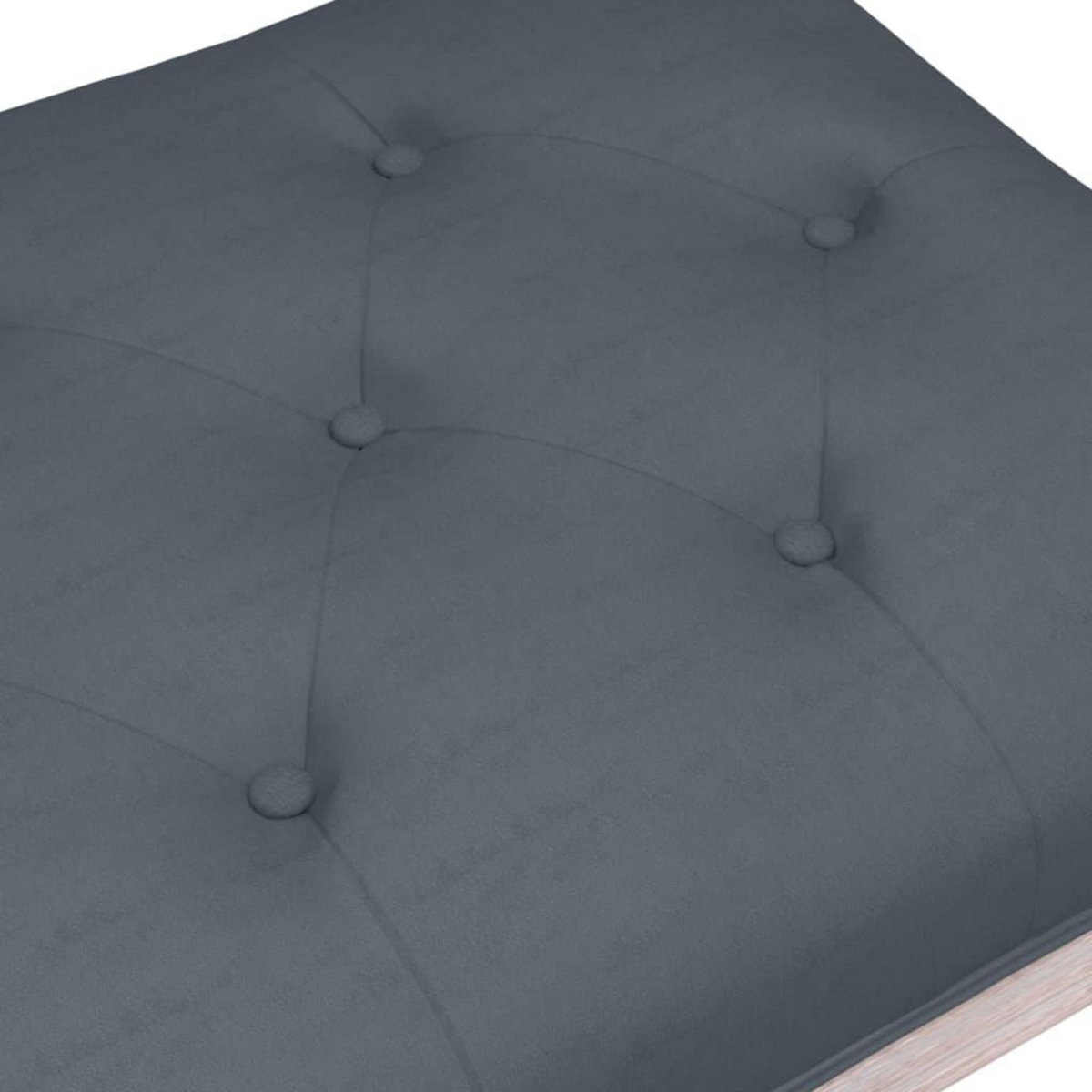 VIDAXL Banc Gris fonce 80x40x49 cm Velours