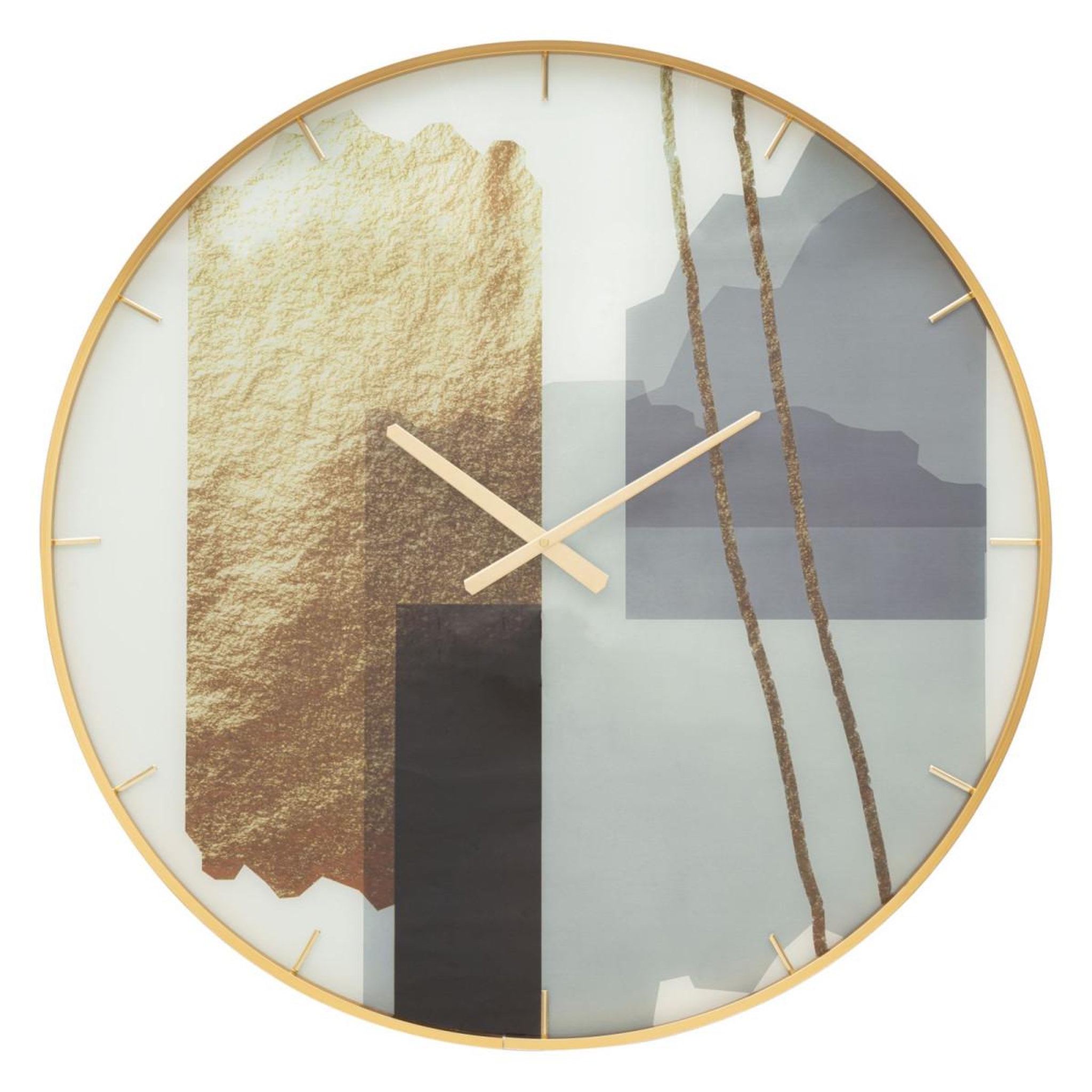 Paris Prix Horloge murale en verre  motifs  80cm multicolore