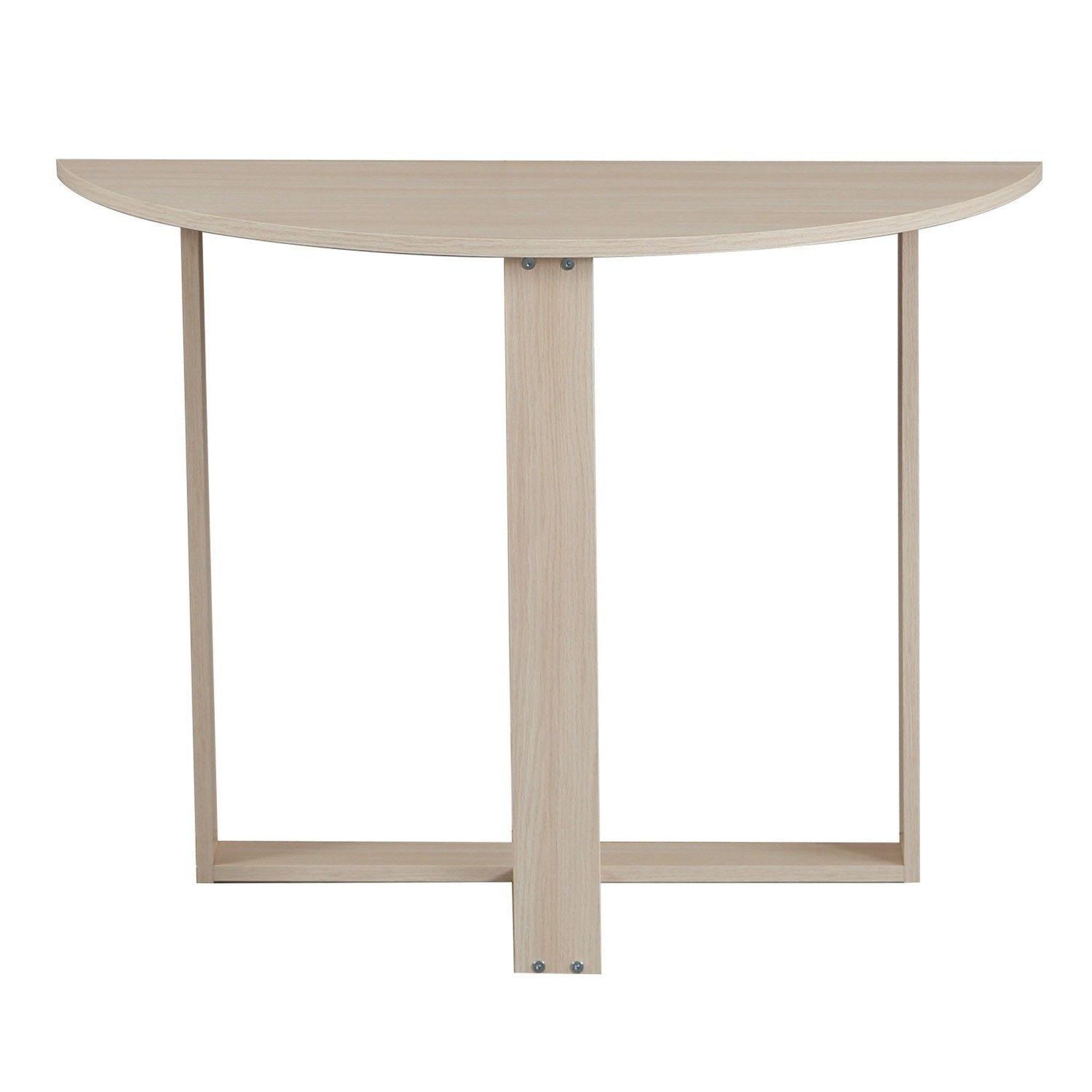 Voir la diapositive 1 : TOILINUX Table console 2-en-1 forme demi-lune marbelle