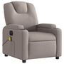 Voir la diapositive 4 : VIDAXL Fauteuil de massage inclinable electrique Taupe Tissu