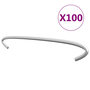 Voir la diapositive 1 : VIDAXL Crochets de gabion 100 pcs Acier galvanise 20 cm