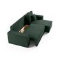 Voir la diapositive 2 : BEST MOBILIER Cezanne - canapé d'angle réversible - 4 places - convertible avec coffre - en velours côtelé