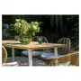 JARDILINE Table de jardin - 4/6 places - Aluminium - Blanc - MALDIVES