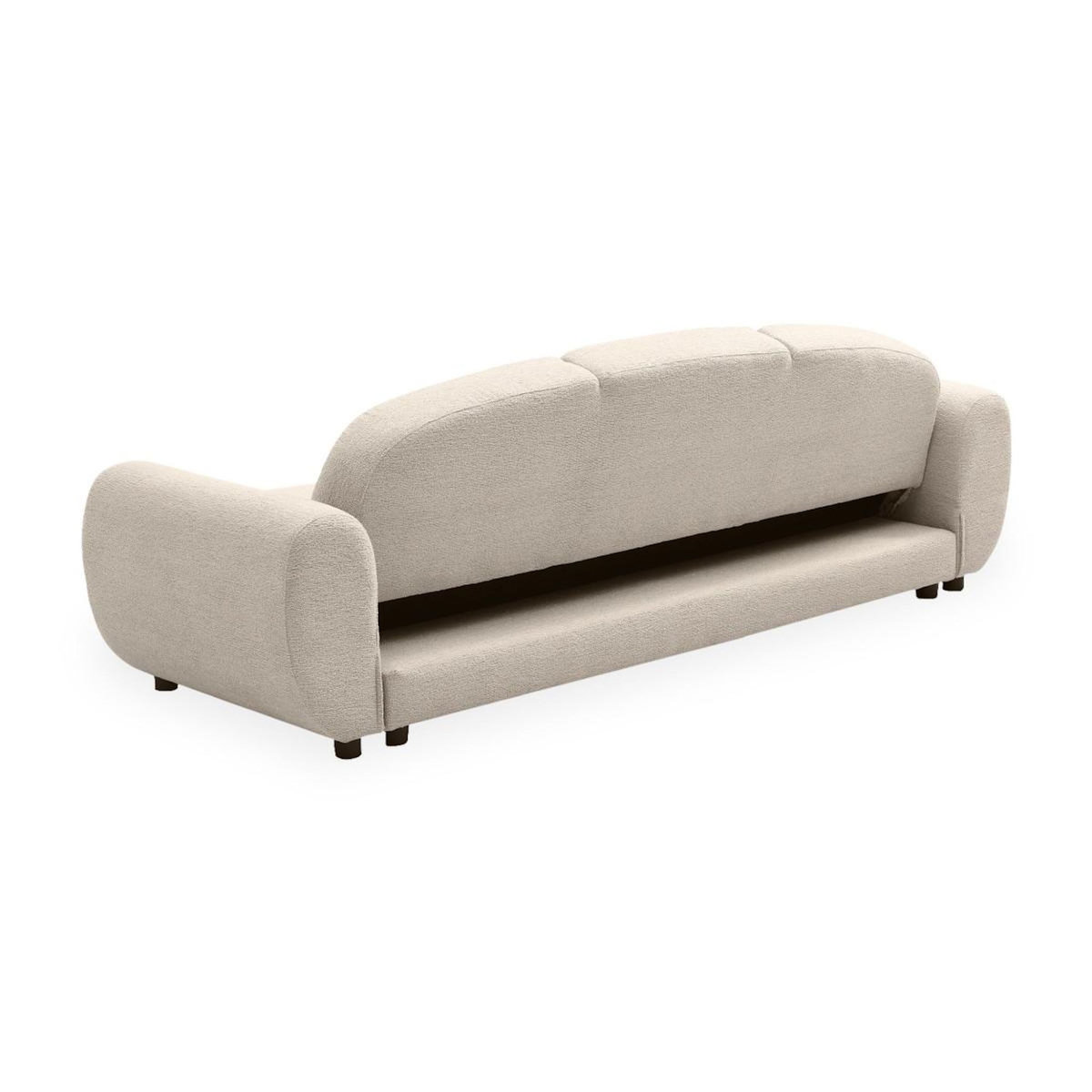 Paris Prix Canapé Convertible 3 Places en Tissu  Buddy  234cm Beige
