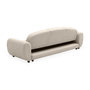 Voir la diapositive 3 : Paris Prix Canapé Convertible 3 Places en Tissu  Buddy  234cm Beige
