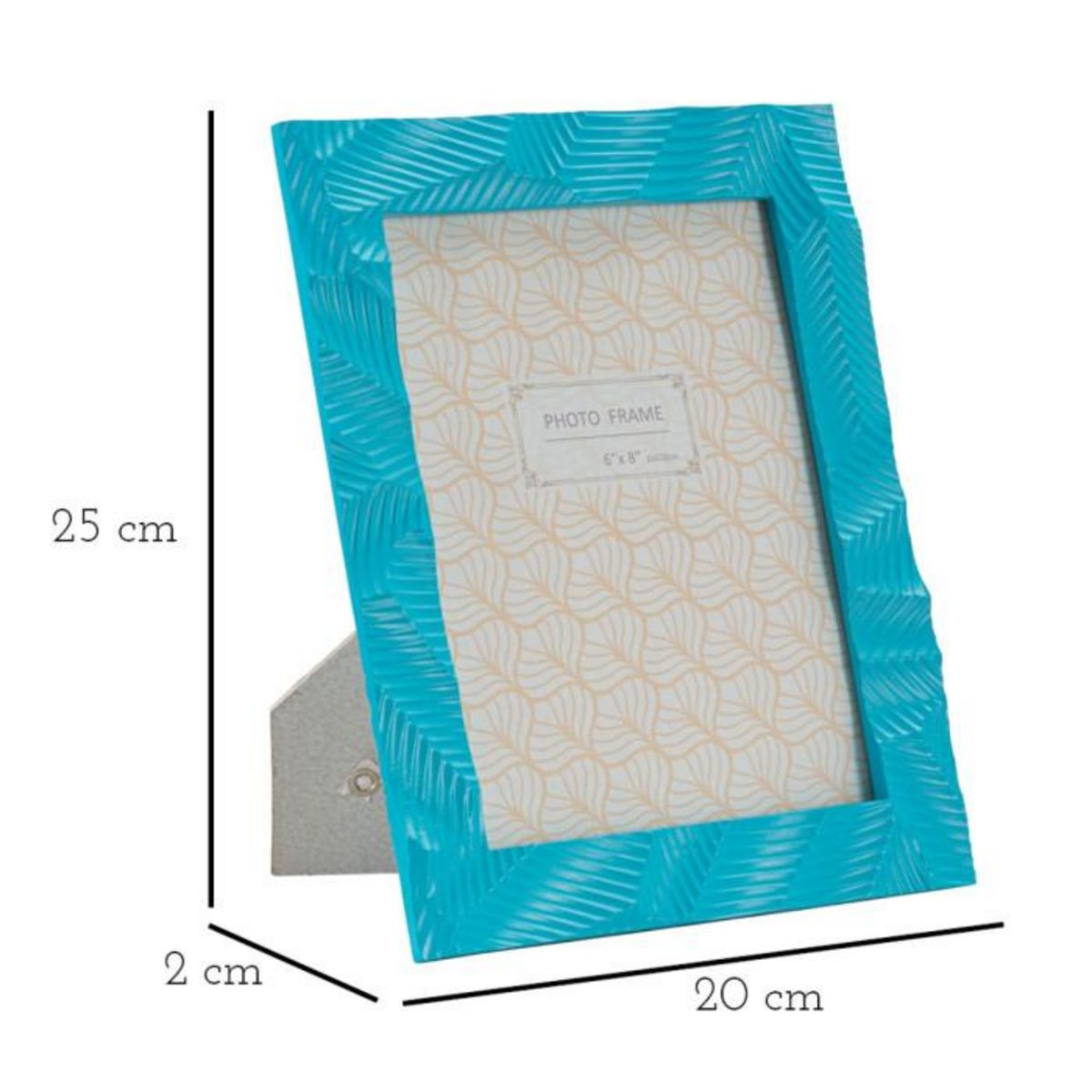 Paris Prix Cadre Photo Déco en Résine  Light  15x20cm Bleu Clair