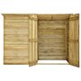 Voir la diapositive 4 : VIDAXL Abri a velo de jardin 232x110x170 cm Bois de pin impregne
