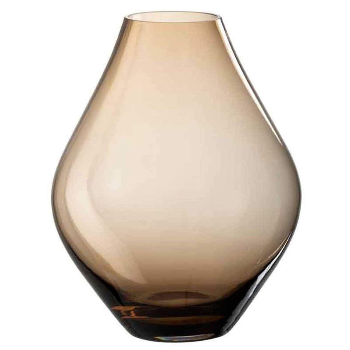 Paris Prix Vase Design en Verre  Abby  28cm Ambre Marron