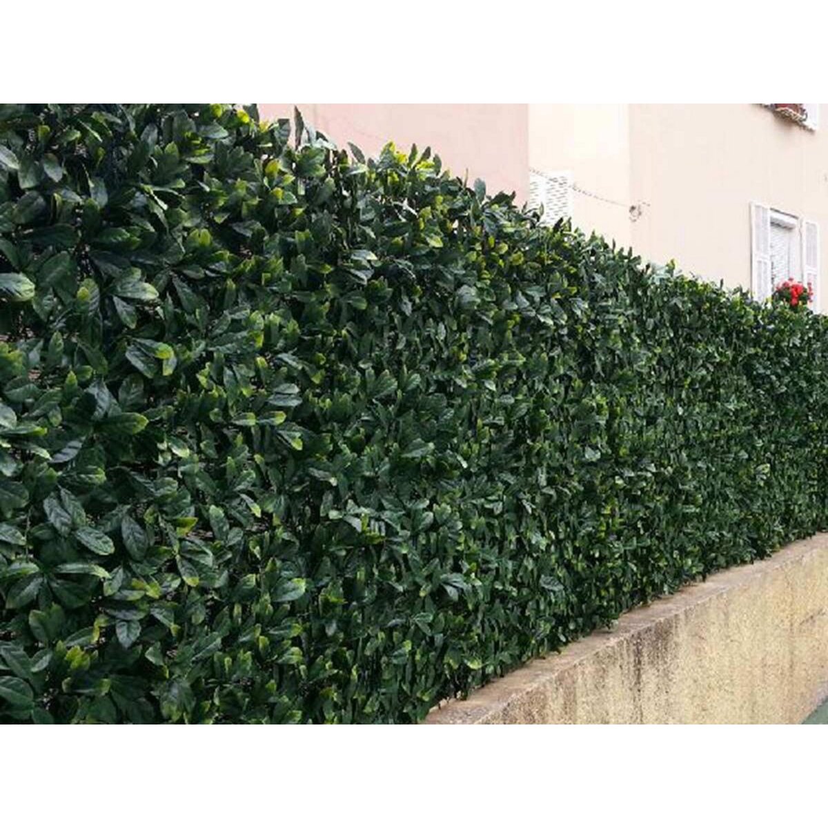 JARDIDECO Feuillage artificiel imitation Laurier Cerise 1 m² - Jardideco
