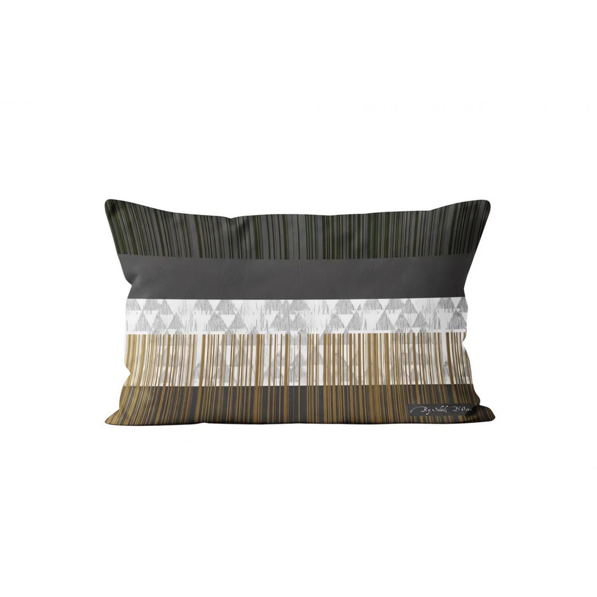 SOLEIL D'OCRE Housse de coussin coton 32x50 cm GRAPHIQUE, par Soleil d'Ocre