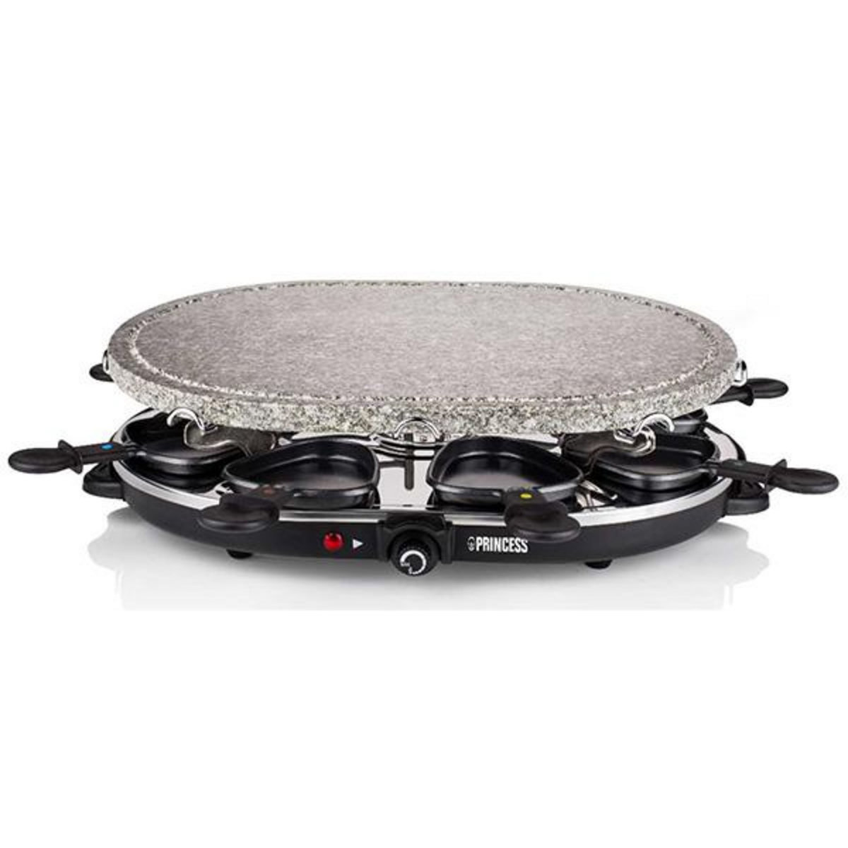 PRINCESS Appareil à raclette 8 personnes 1200w + pierre à griller - 162720-01-001