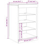 Voir la diapositive 6 : VIDAXL Buffet avec lumieres LED chene sonoma 41x37x67 cm