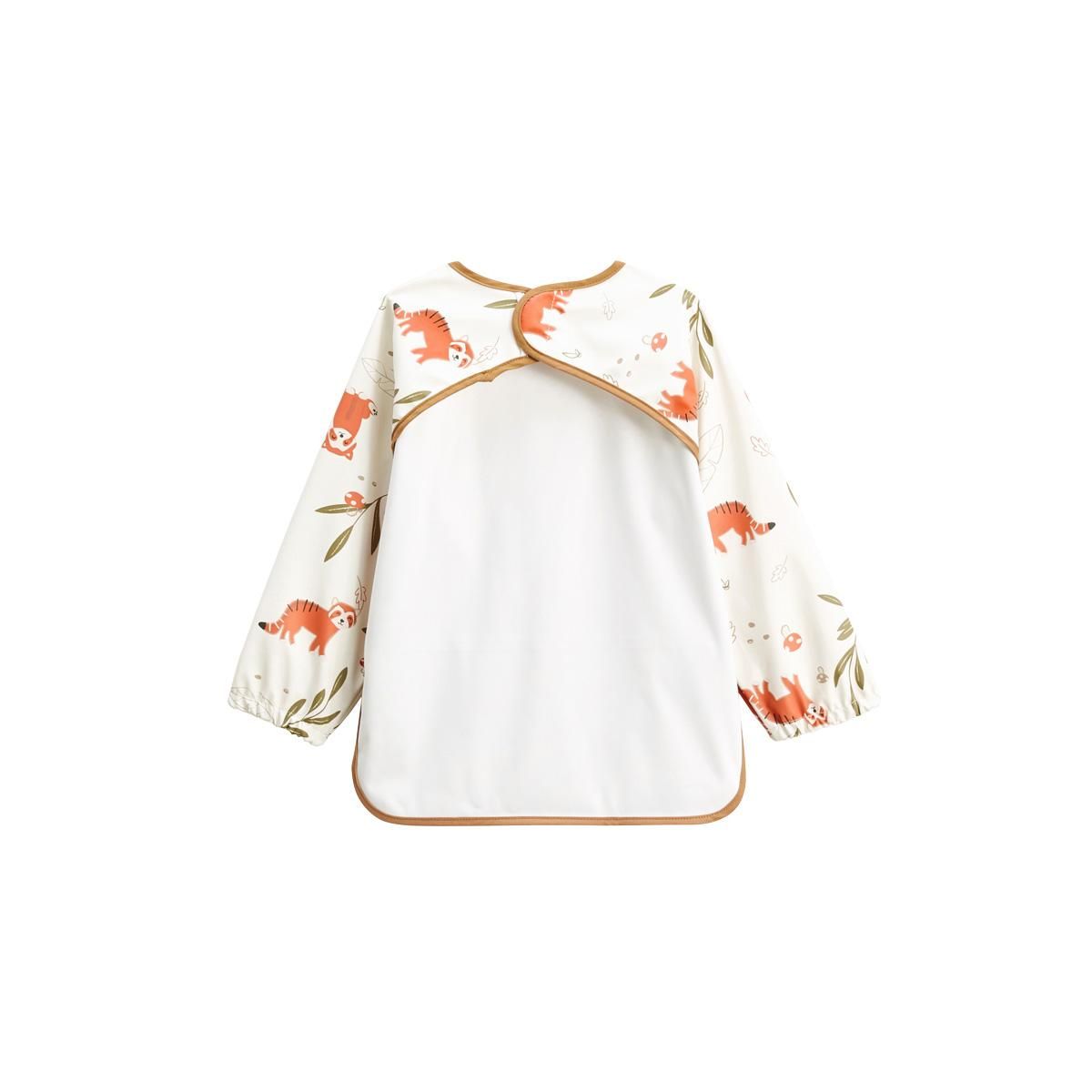 Petit Béguin Bavoir tablier manches longues Gustin