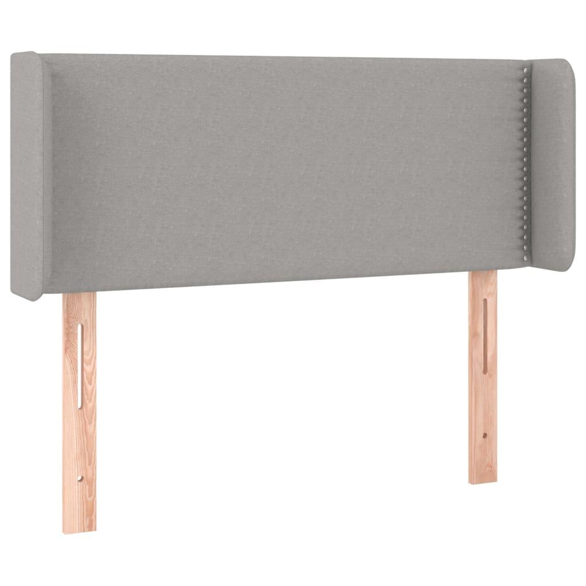 Voir la diapositive 3 : VIDAXL Tete de lit a LED Gris clair 83x16x78/88 cm Tissu