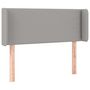Voir la diapositive 3 : VIDAXL Tete de lit a LED Gris clair 83x16x78/88 cm Tissu
