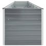 Voir la diapositive 4 : VIDAXL Lit sureleve de jardin Acier galvanise 400x80x45 cm Gris