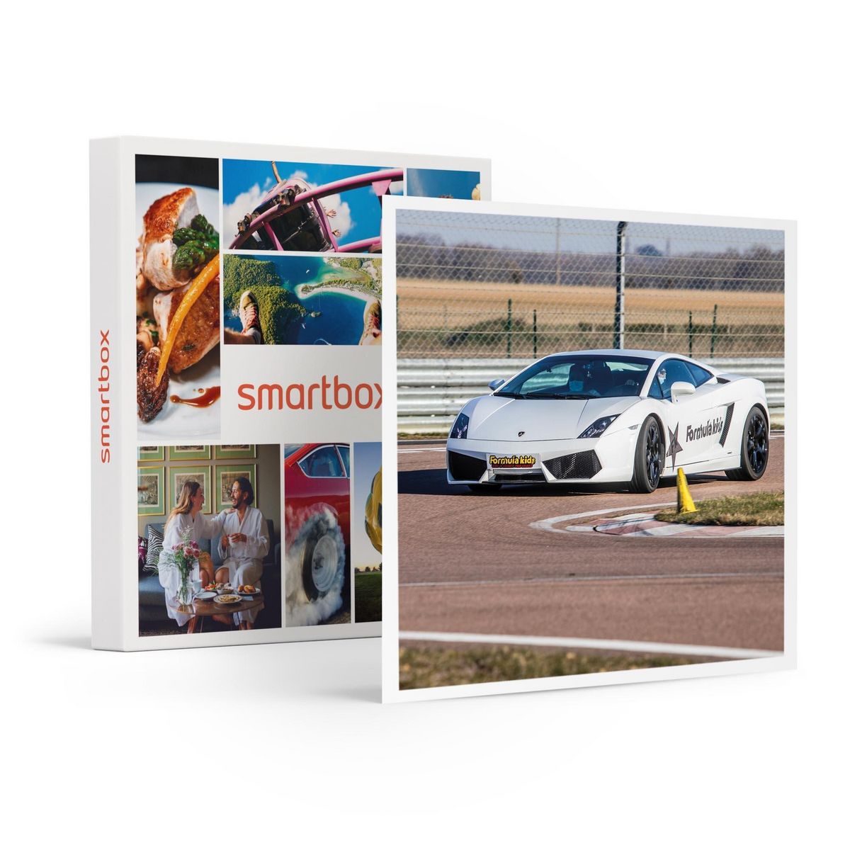 Smartbox Stage pilotage enfant : 3 tours de circuit au volant d'une Lamborghini Gallardo - Coffret Cadeau Sport & Aventure