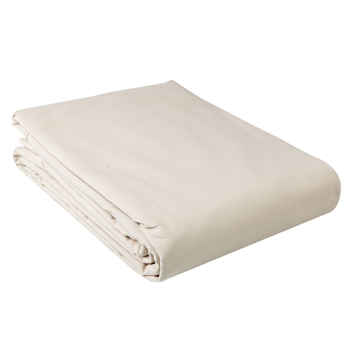ACTUEL Drap plat uni en coton bio 57 fils