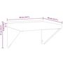 Voir la diapositive 6 : VIDAXL Etagere murale 50x45x31 cm argente acier inoxydable