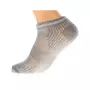 LOTTO Chaussette Mini Socquettes - Lot de 3 - Resserrage cou de pied - Sans bouclette - Fine - Coton - logo en argenté