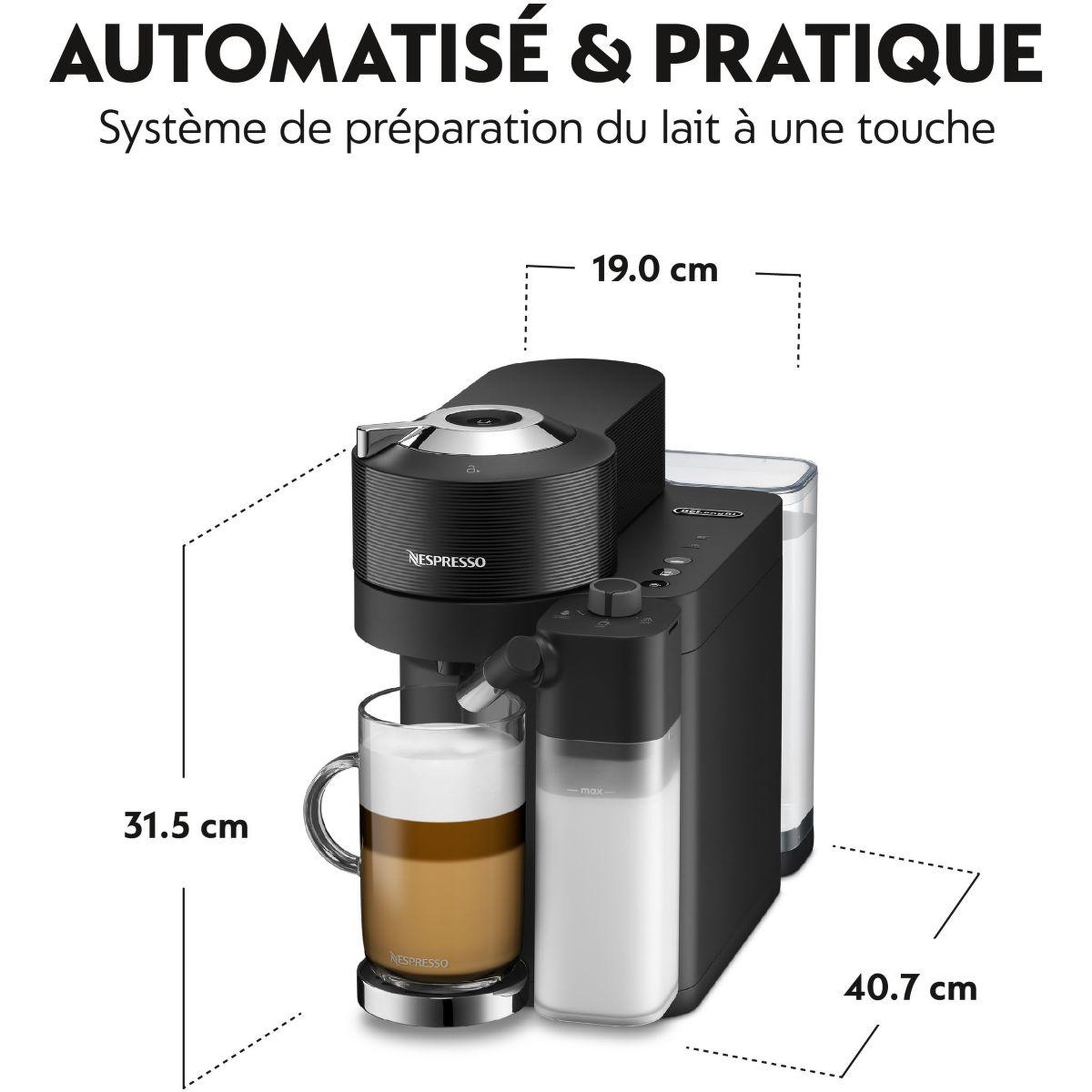Voir la diapositive 5 : DELONGHI Nespresso one noire env300.b