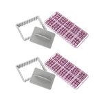 ZENKER Lot de 2 tampons alphabet pour biscuit Zenker Smart Pastry