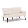 Voir la diapositive 4 : BEST MOBILIER Philae - canapé convertible clic-clac 2 places - en simili
