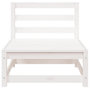 Voir la diapositive 5 : VIDAXL Canapes de jardin sans accoudoirs 3 pcs blanc bois pin massif