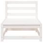 Voir la diapositive 5 : VIDAXL Canapes de jardin sans accoudoirs 3 pcs blanc bois pin massif