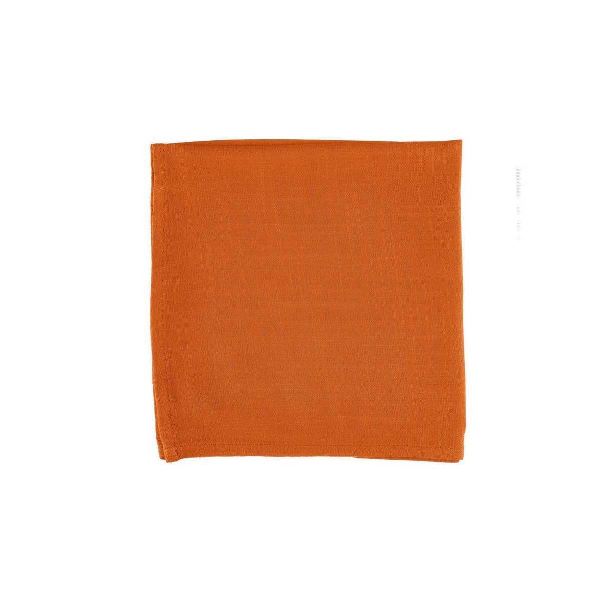 BJORN Serviette de table - 6 pièces - Lin et coton orange