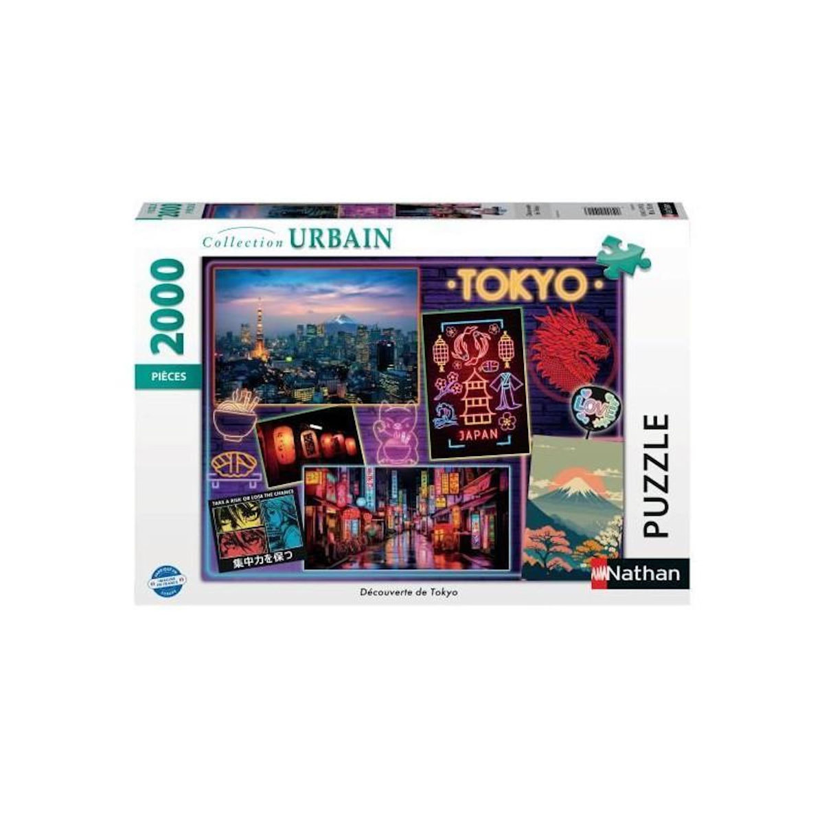 RAVENSBURGER Puzzle 2000 pièces Découverte de Tokyo – Paysage urbain – Adultes dès 14 ans – Haute qualité – RAVENSBURGER
