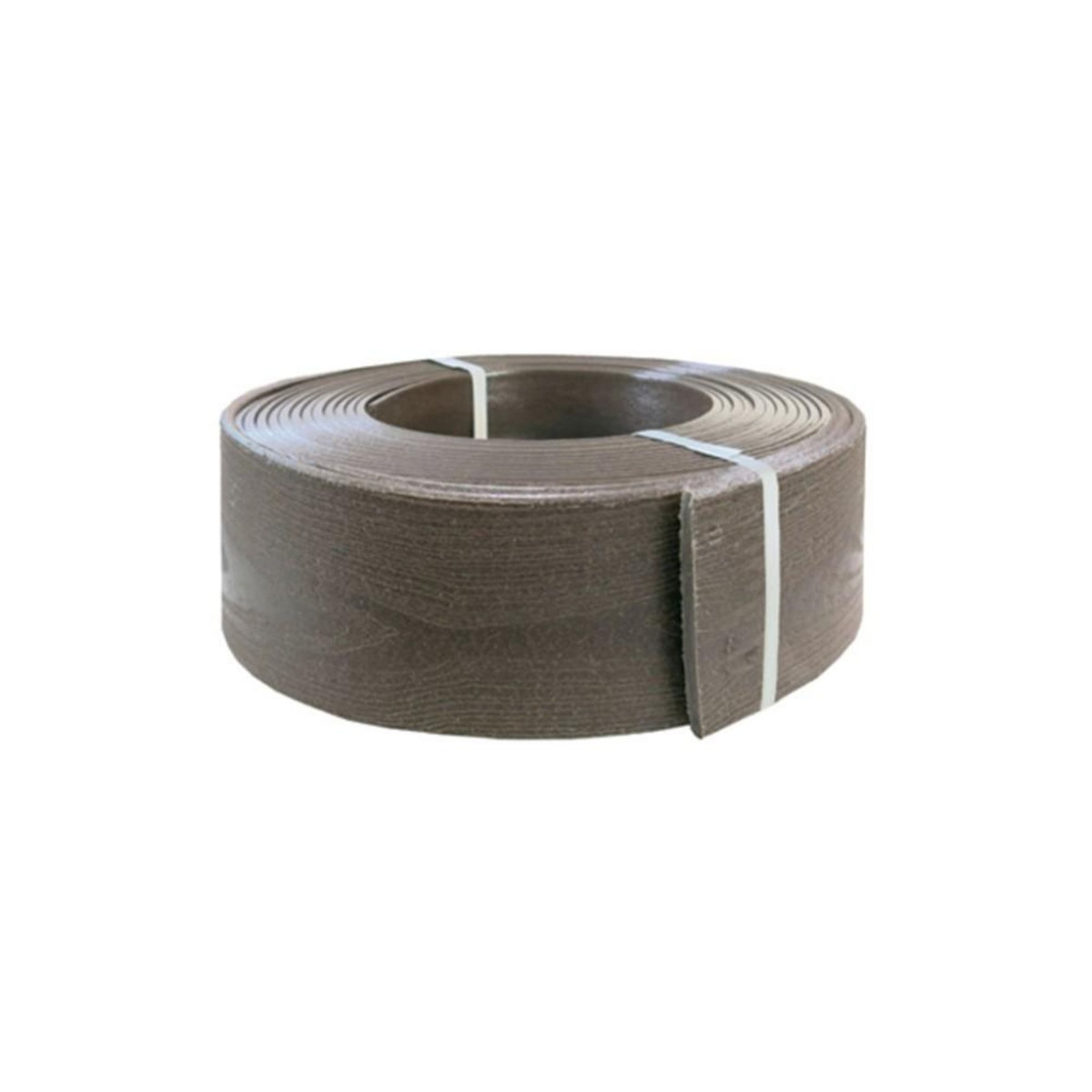 Nortene Bordure en plastique polyéthylène recyclé BARK - imitation bois - 0,09 x 10m - Brun