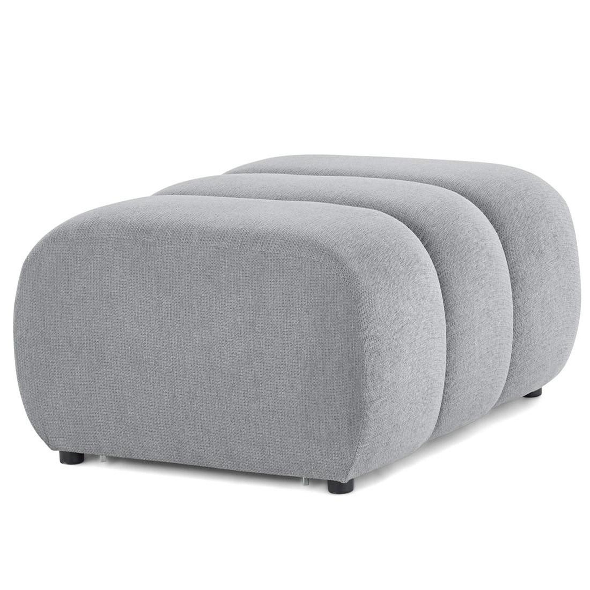 Voir la diapositive 3 : LISA DESIGN Debbie - pouf en tissu texturé