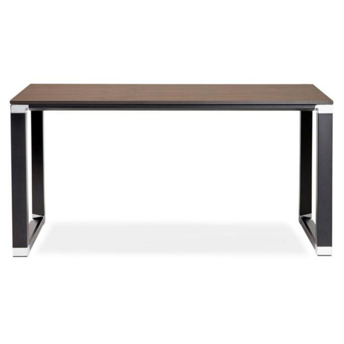 Paris Prix Bureau Design en Bois & Métal  Lumio  140cm Noyer