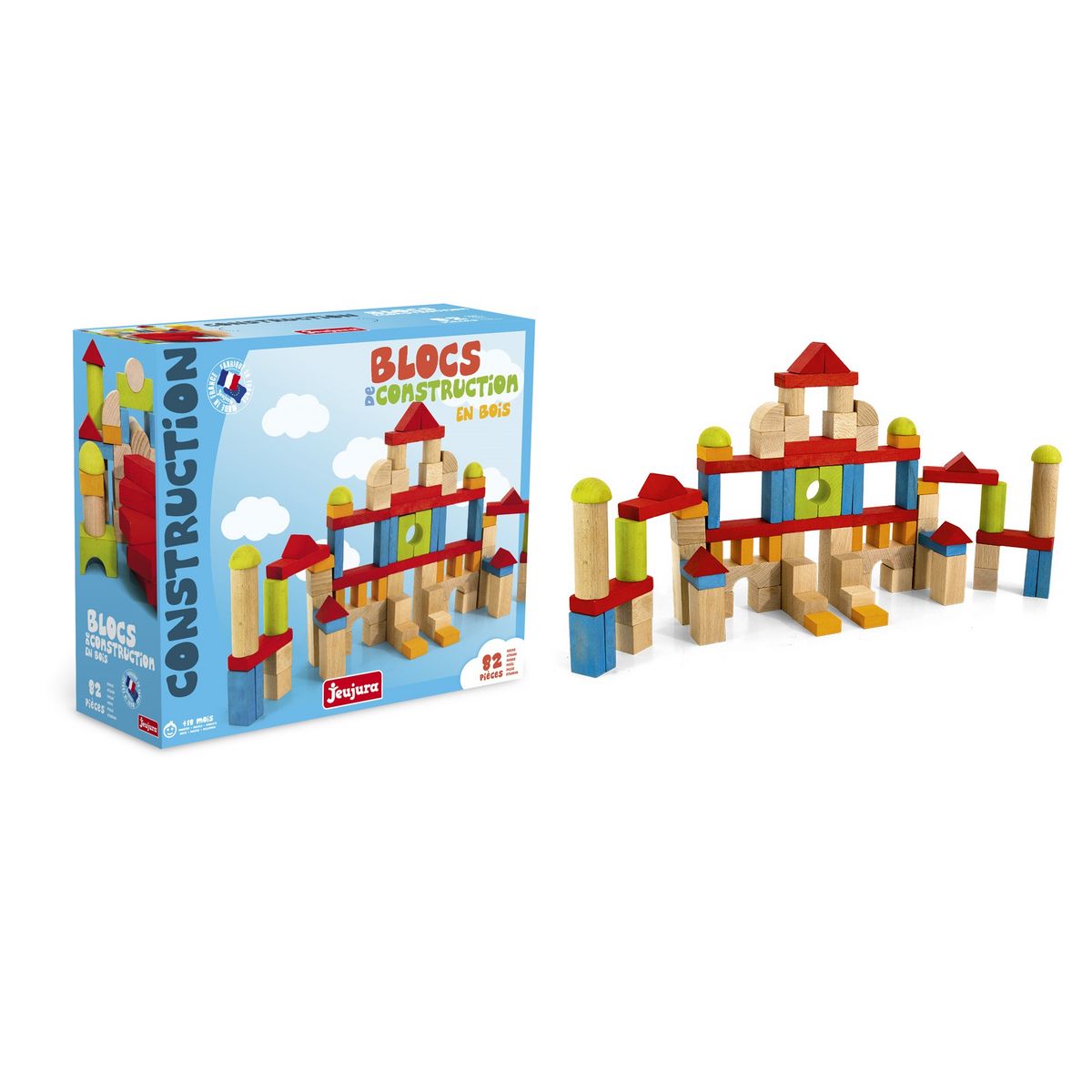 JEUJURA Blocs de construction en bois