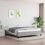 VIDAXL Cadre de lit sans matelas gris clair 180x200 cm tissu
