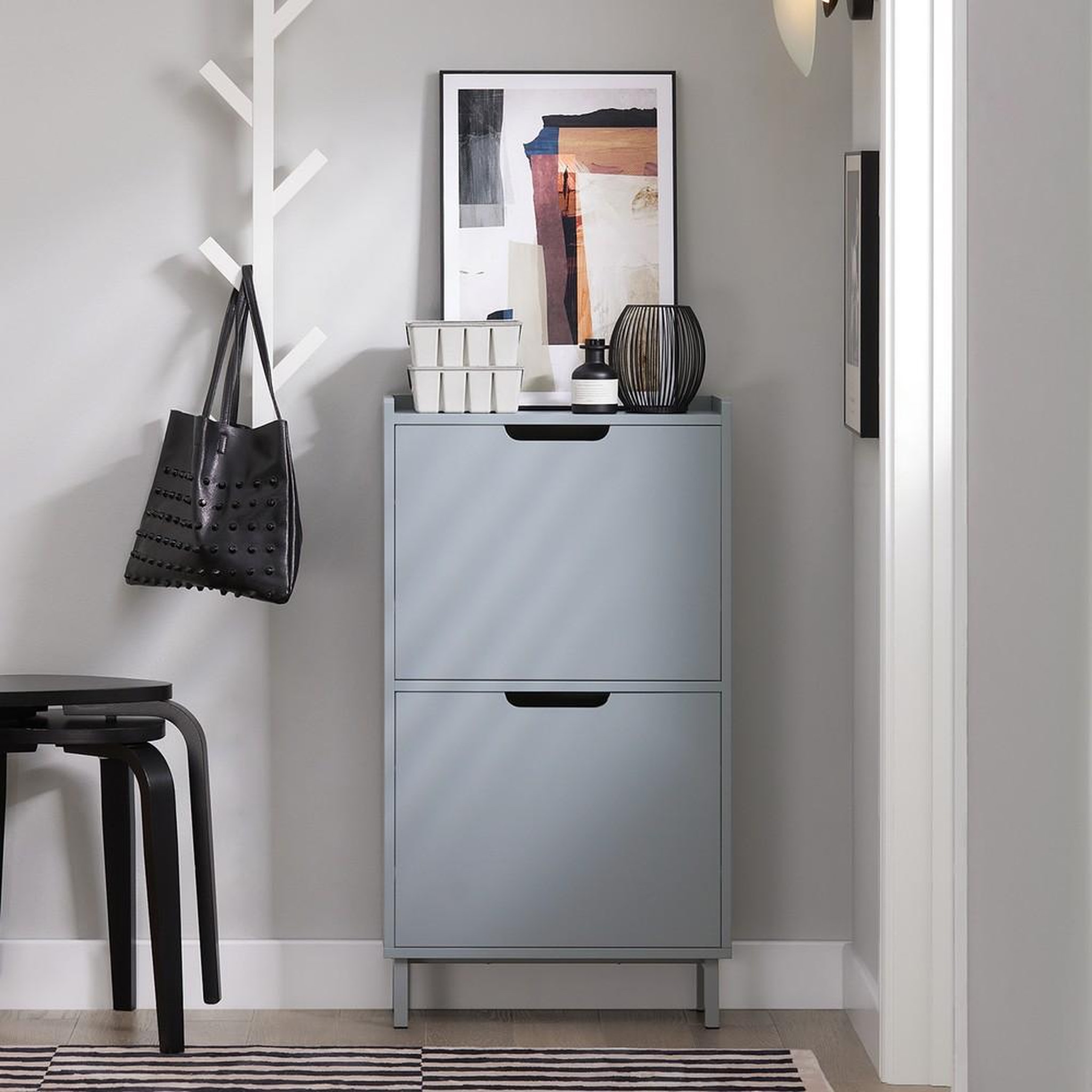 Voir la diapositive 2 : SOBUY SoBuy - Meuble À Chaussures 2 portes - Minimaliste - FSR151